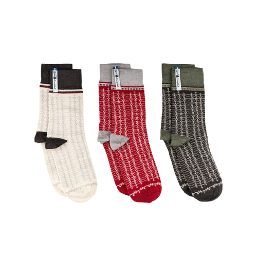 High Ankle Merino Socks, Selma Set, Ojbro Vantfabrik, - 3 Pack