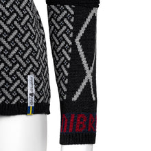 Load image into Gallery viewer, Futhark Pattern Merino Wool Cardigan Sweater