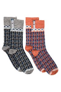 Sang Pattern Swedish Everyday Socks Ojbro Vantfabrik, 2 Pack