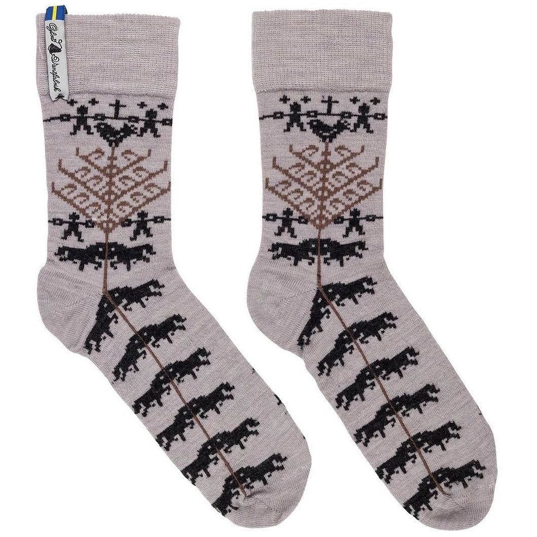 Yggdrasil Pattern Swedish Merino Everyday Socks