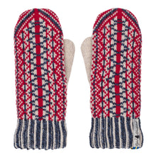 Load image into Gallery viewer, Lycksele Pattern Swedish Mittens Double Merino