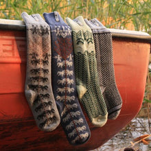 Load image into Gallery viewer, Ringdans Pattern Swedish Socks